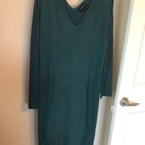 Slenderizing Hunter Green Dress